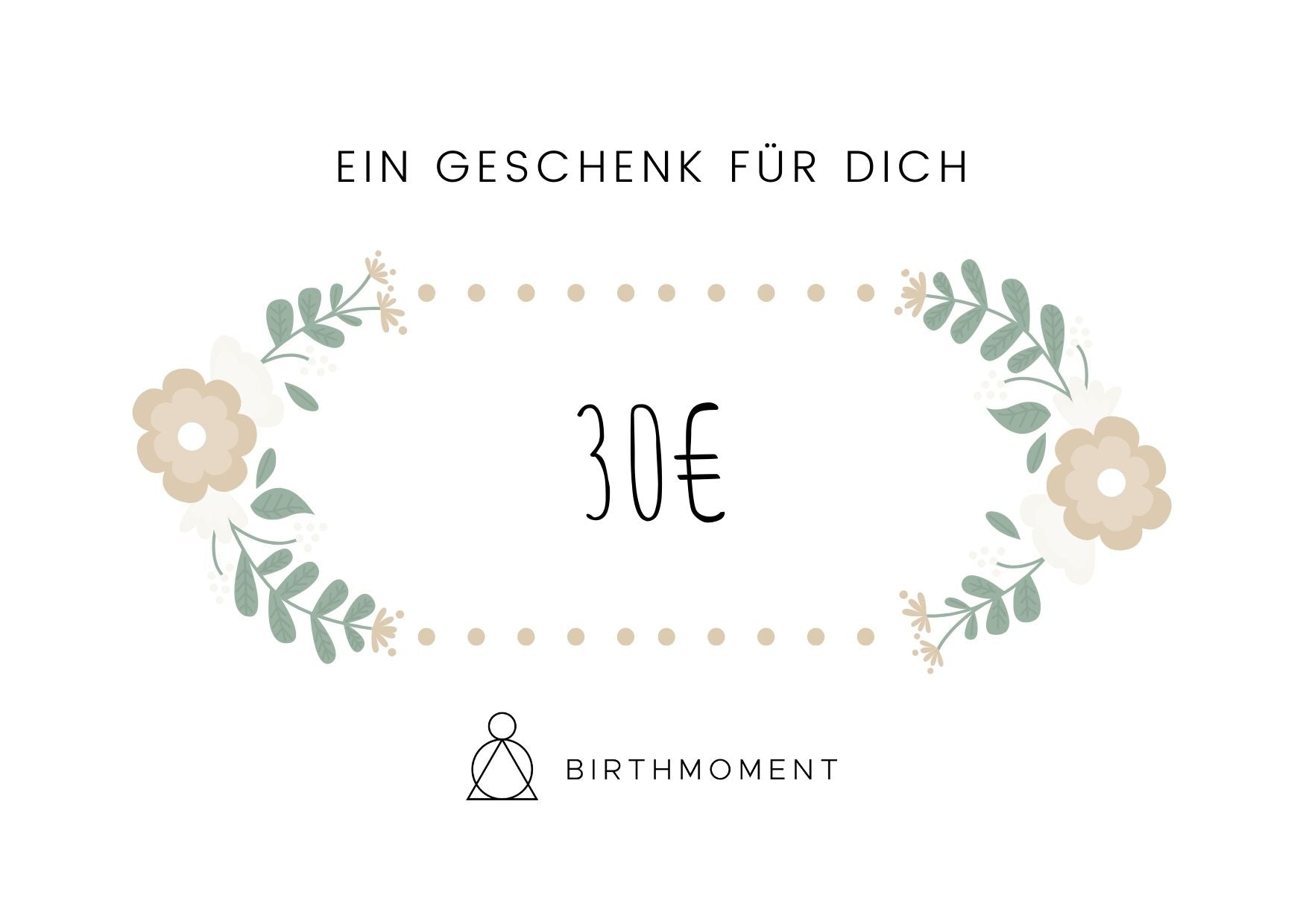 AUSGEDERUCKTER GESCHENKGUTSCHEIN