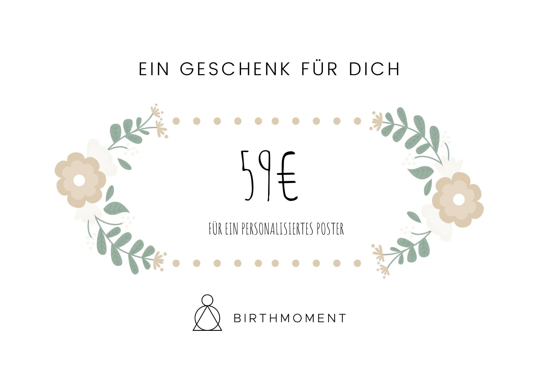 AUSGEDERUCKTER GESCHENKGUTSCHEIN