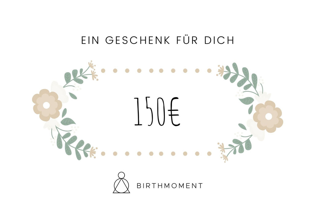 Birthmoment 150€ digitaler Geschenkgutschein